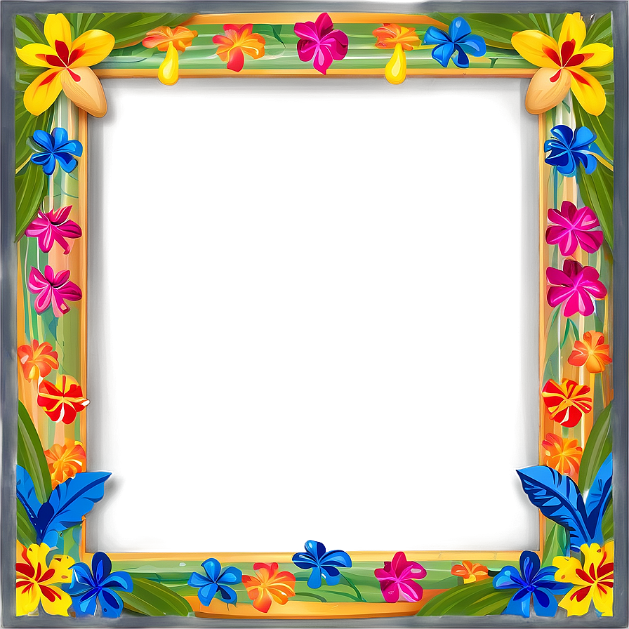 Luau Party Border Png 06272024 PNG Image