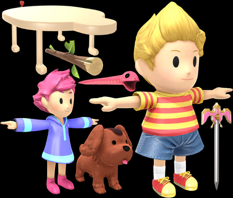 Lucaand Alberto Adventure Characters PNG Image