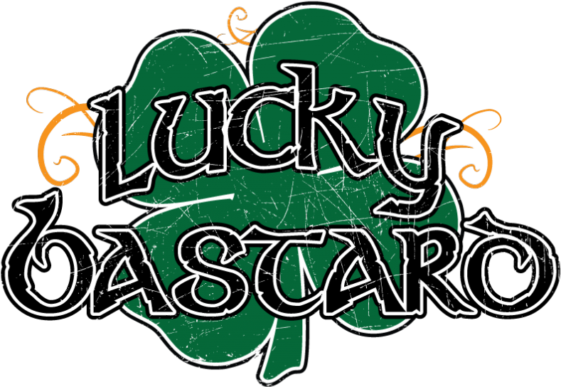 Lucky Bastard Clover Graphic PNG Image