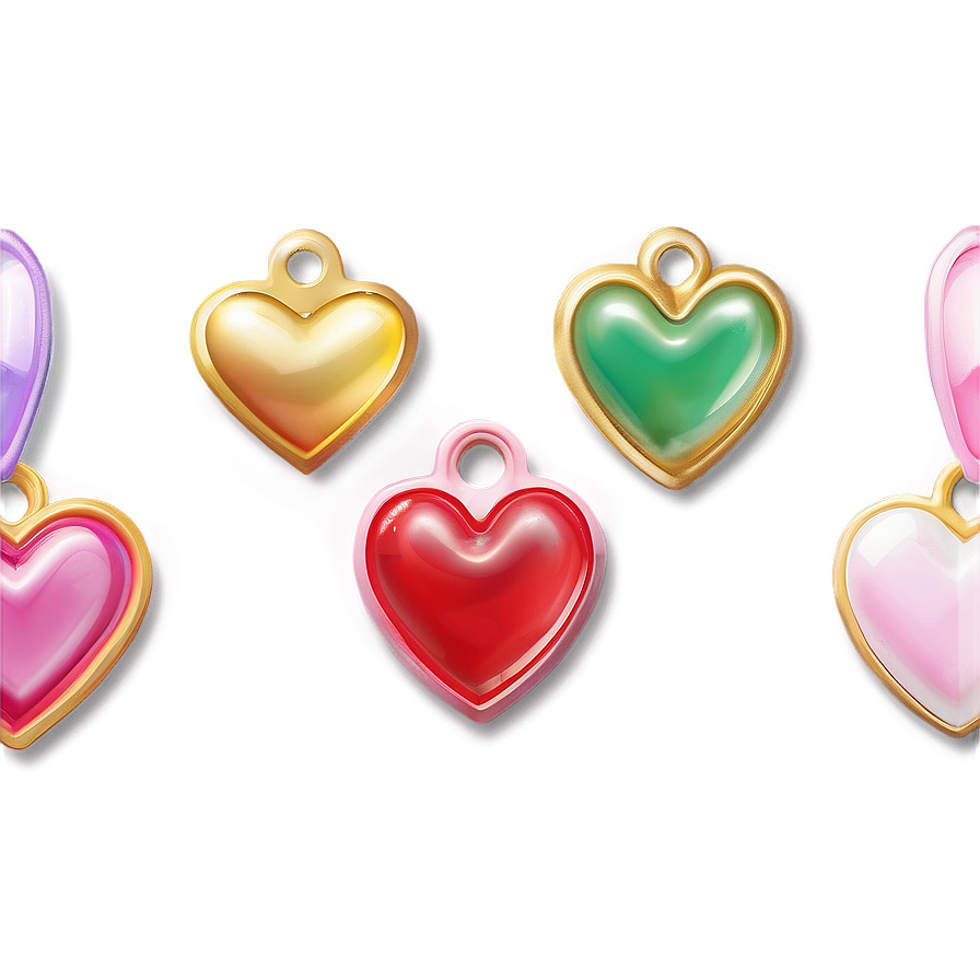 Lucky Heart Charms Png Mvi PNG Image