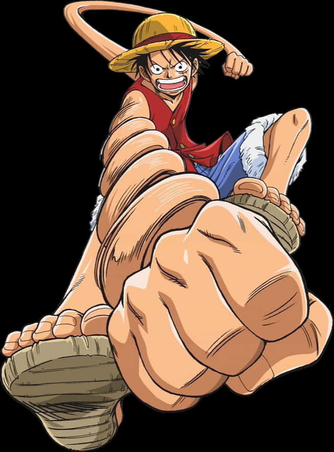 Luffy_ Gum Gum_ Attack PNG Image