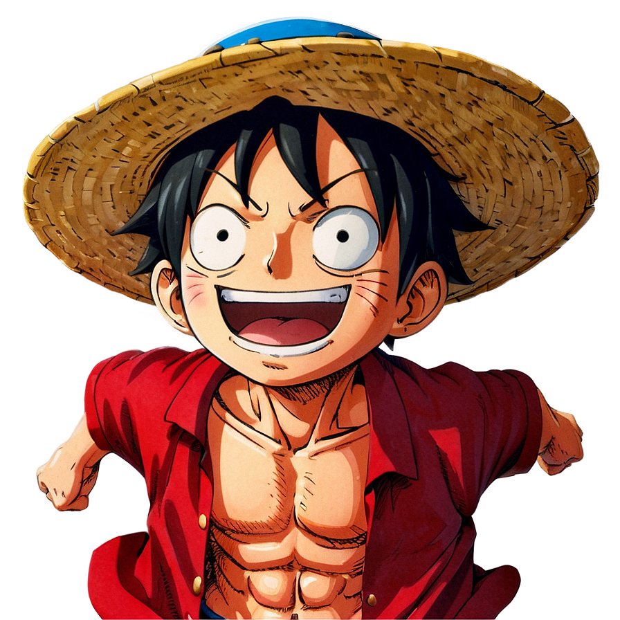 Luffy's Joyful Victory Pose Png 46 PNG Image