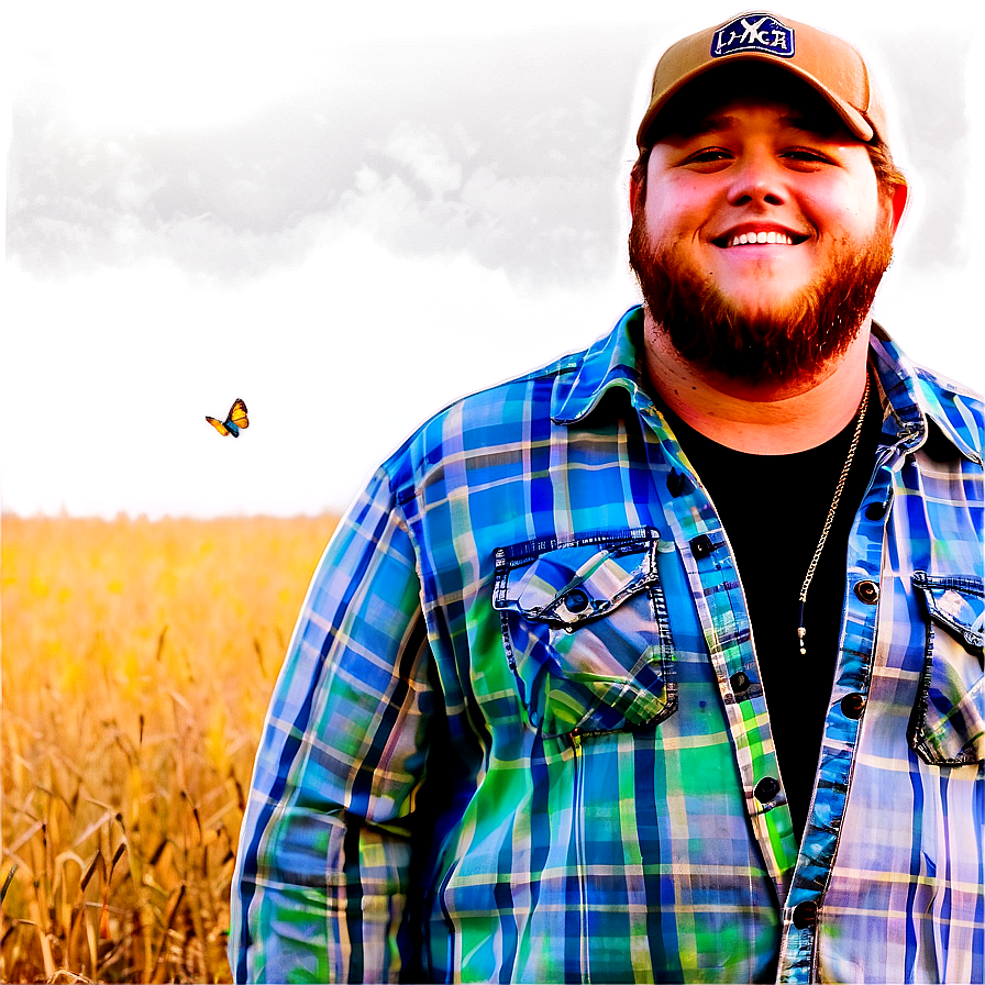 Luke Combs Portrait Png 89 PNG Image