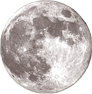 Luminous Full Moon Night Sky PNG Image