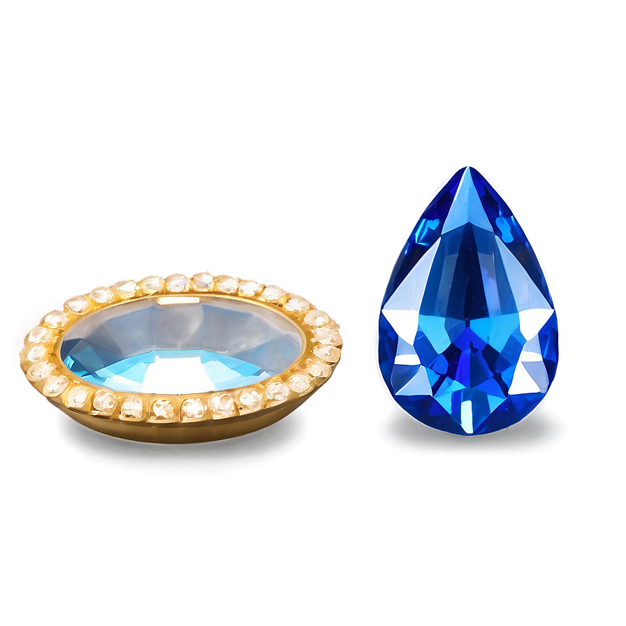 Luminous Sapphire Gem Png 06122024 PNG Image