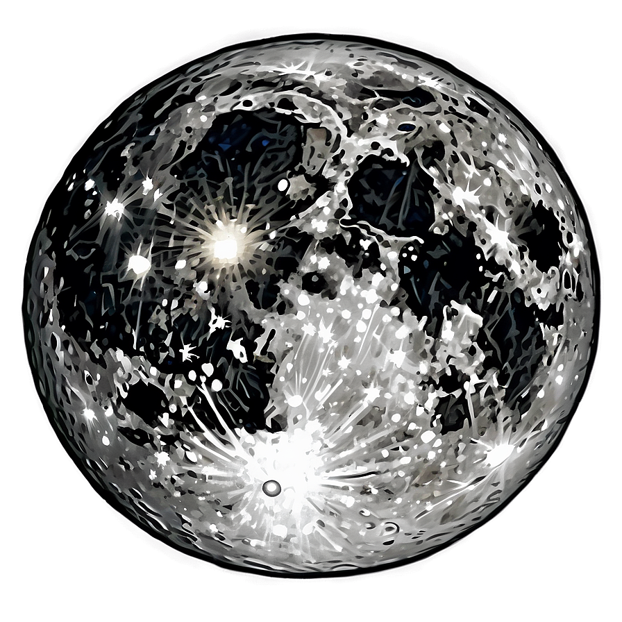 Lunar Beauty Full Moon Png Qsf PNG Image