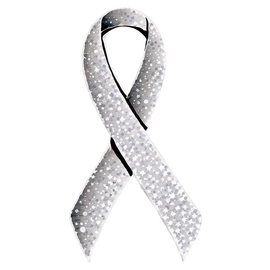 Lung Cancer Ribbon With Sparkles Png 06292024 PNG Image