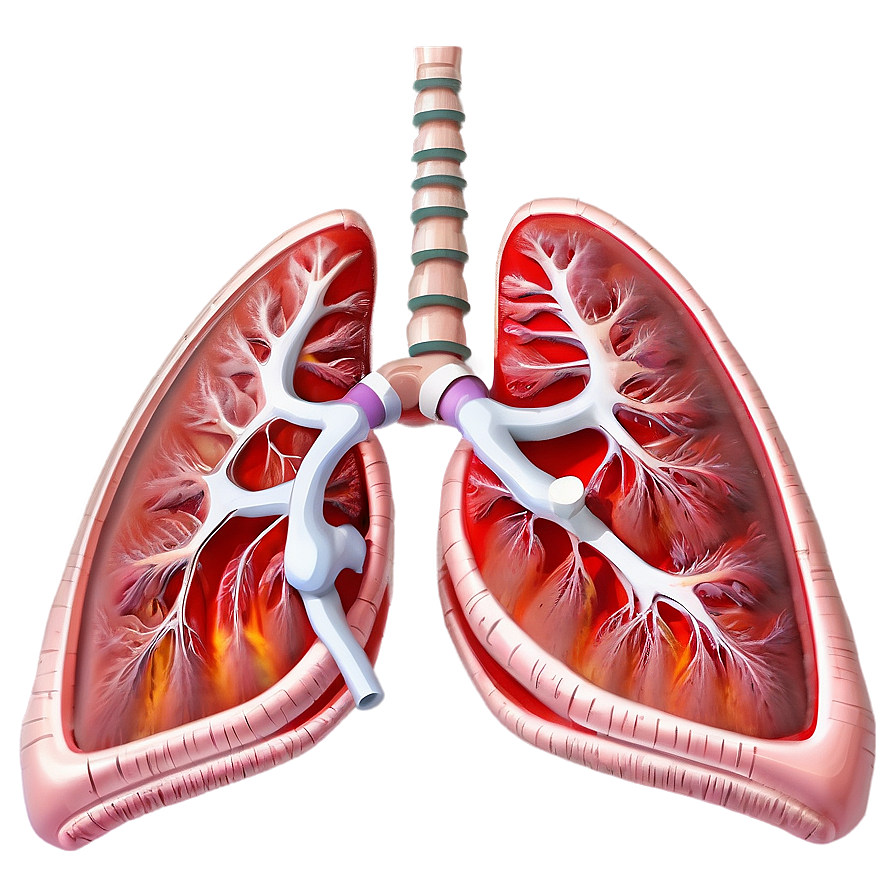 Lung Structure Illustration Png Xtj PNG Image