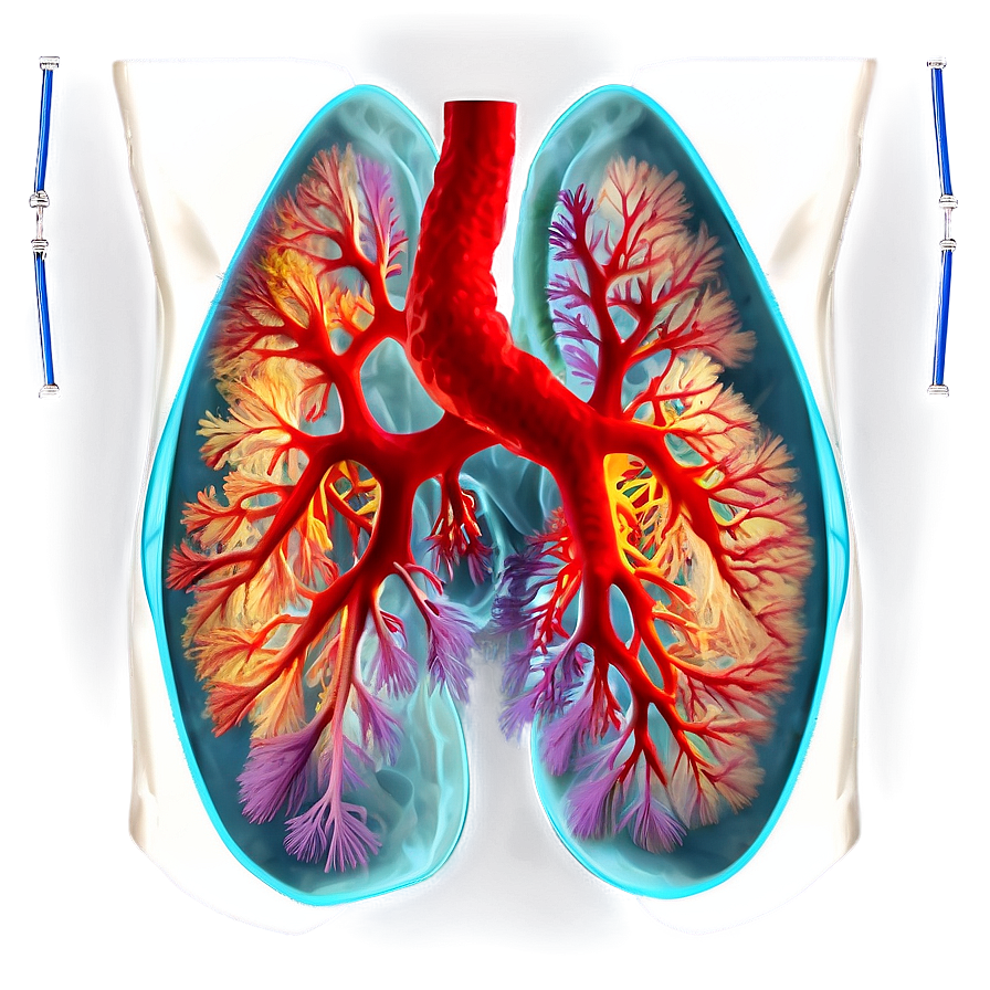 Lungs Anatomy Labelled Png 40 PNG Image