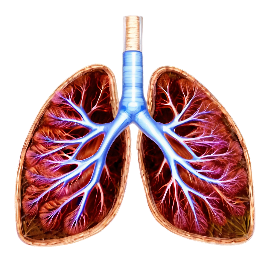 Lungs Anatomy Labelled Png 59 PNG Image