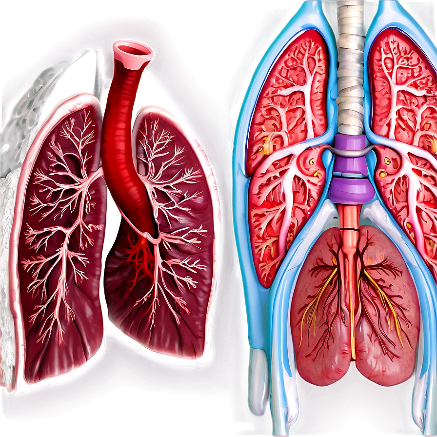 Lungs And Pleura Anatomy Png Jxb PNG Image