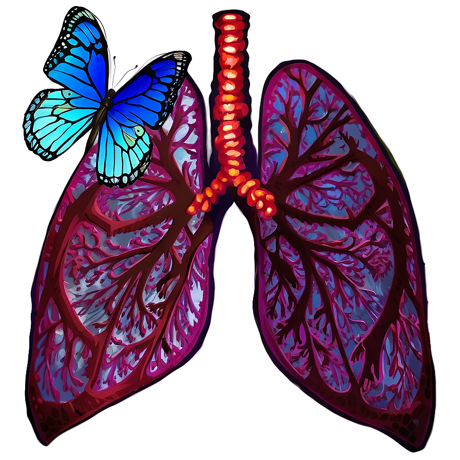 Lungs With Butterfly Wings Png Itc PNG Image