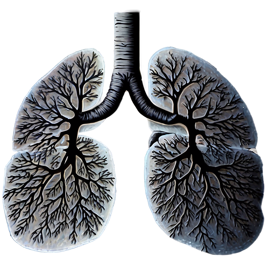 Lungs With Tree Roots Png 1 PNG Image