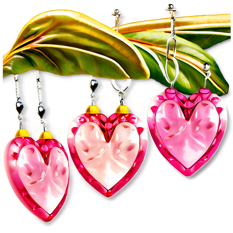 Luscious Pink Hearts Png Sma52 PNG Image