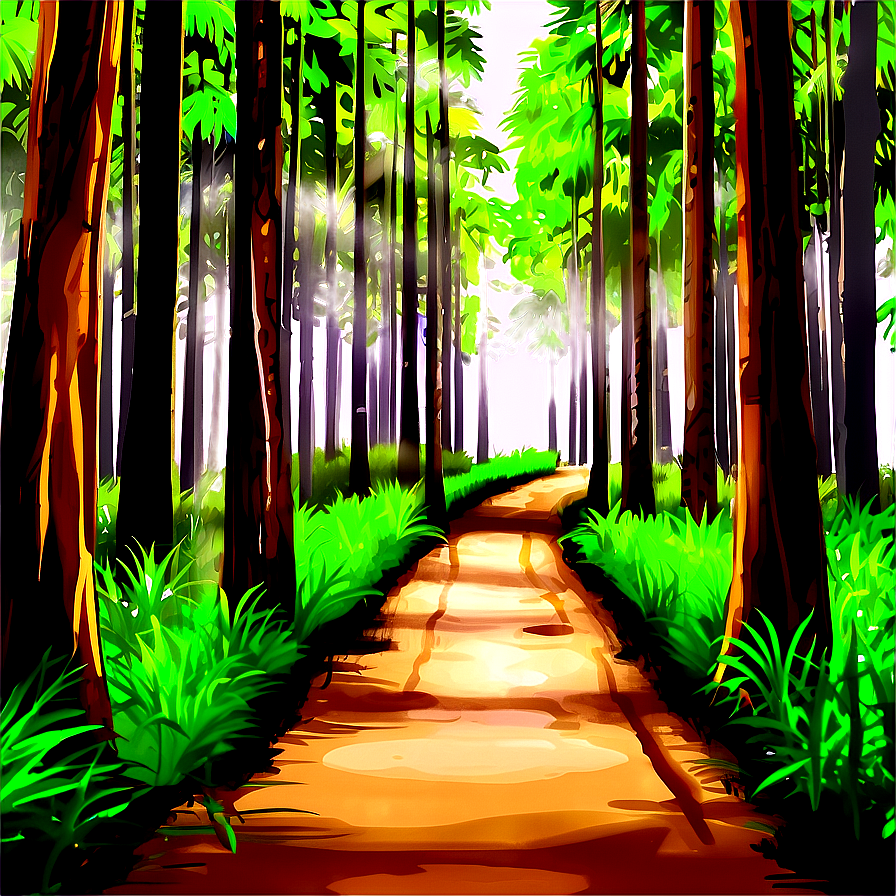 Lush Brown Forest Path Png Ndy PNG Image