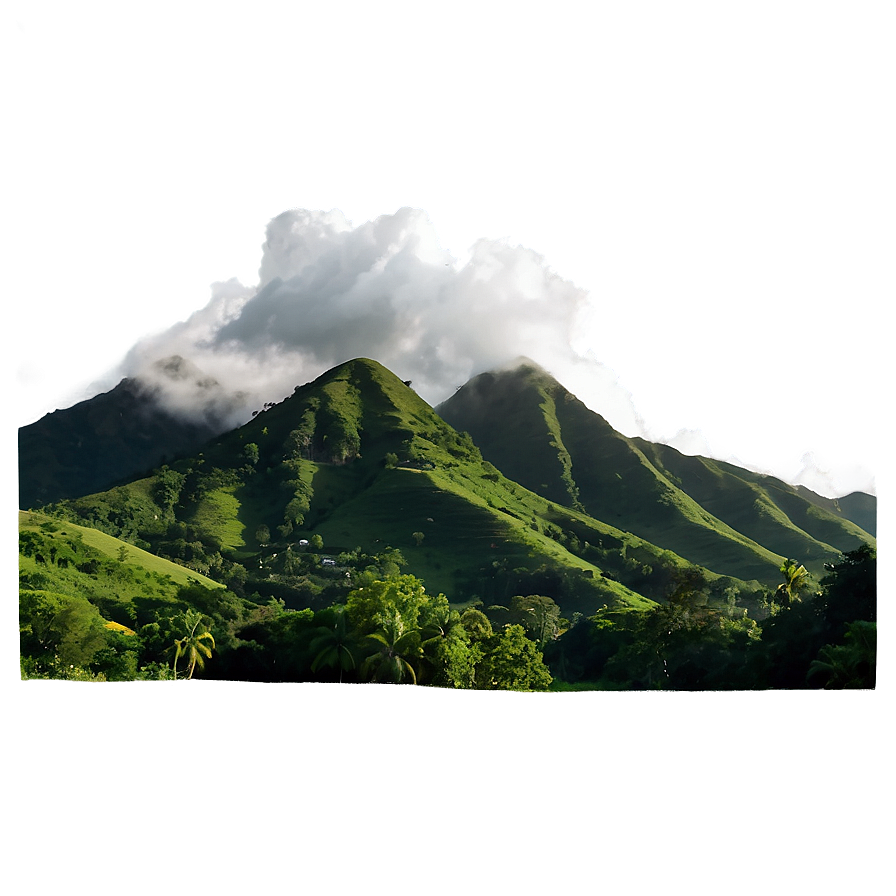 Lush Green Mountains Png Eqt PNG Image