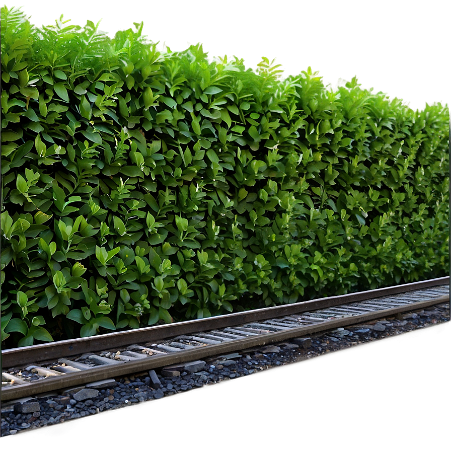 Lush Greenery Surrounding Railroad Tracks Png Bnl3 PNG Image