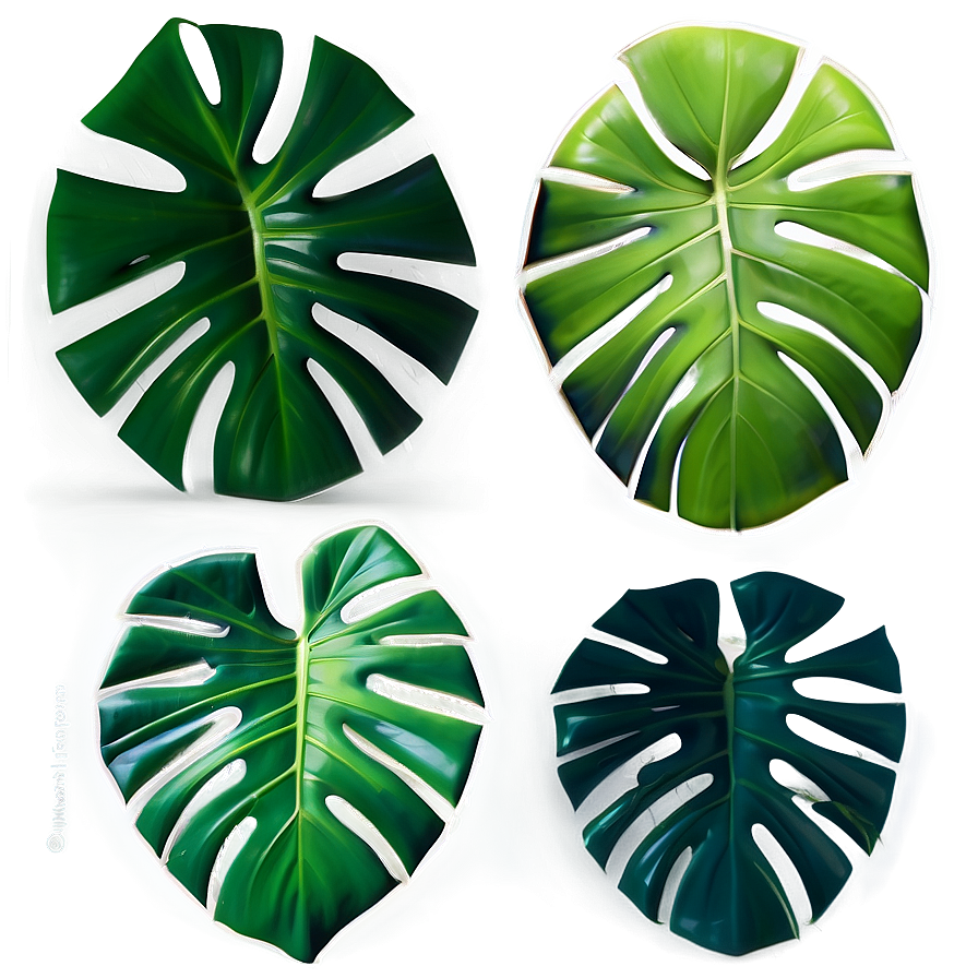 Lush Monstera Plant Png Cap13 PNG Image