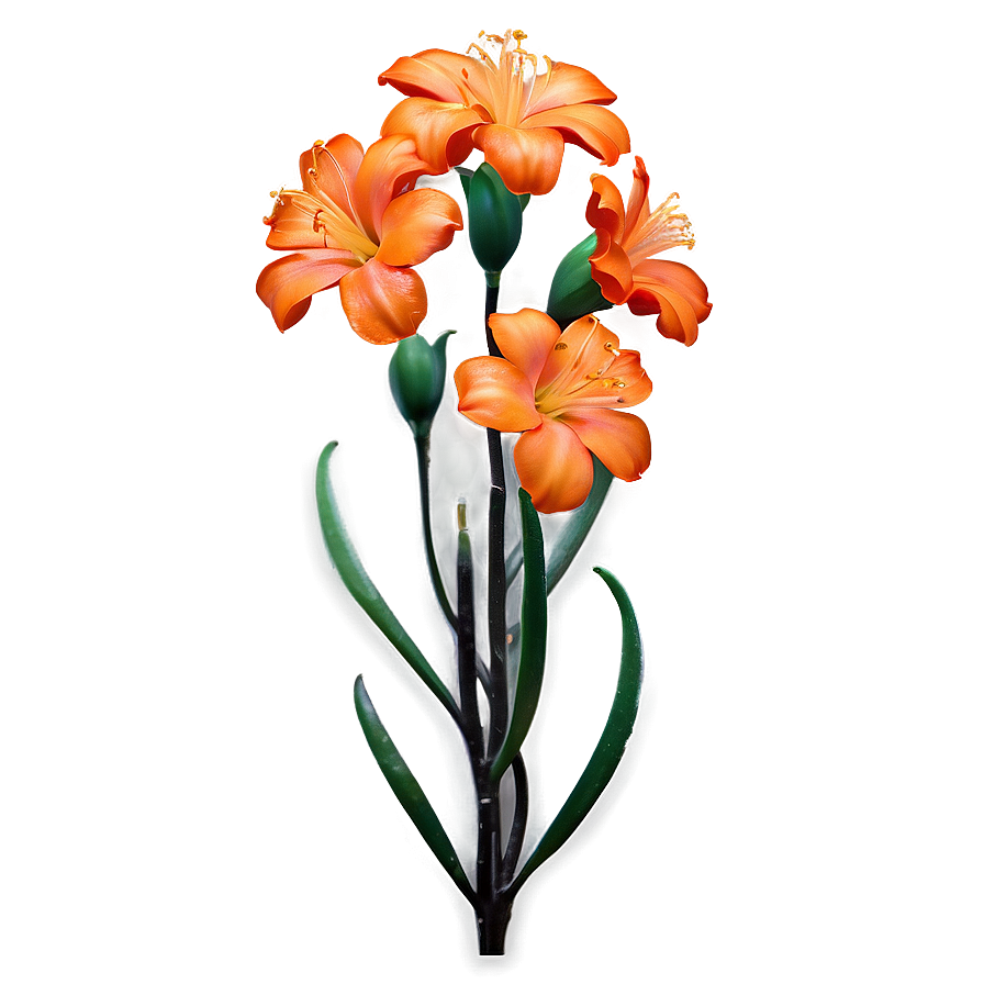 Lush Orange Bloom Png Imt56 PNG Image