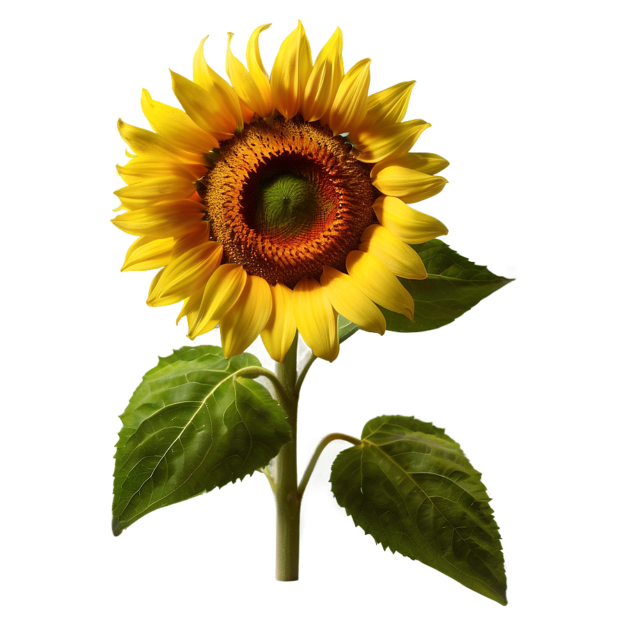 Lush Sunflower Png Dgu87 PNG Image