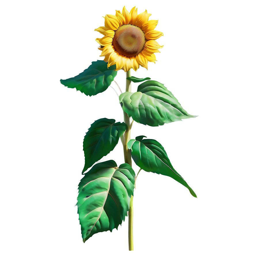 Lush Sunflower Png Nrq35 PNG Image