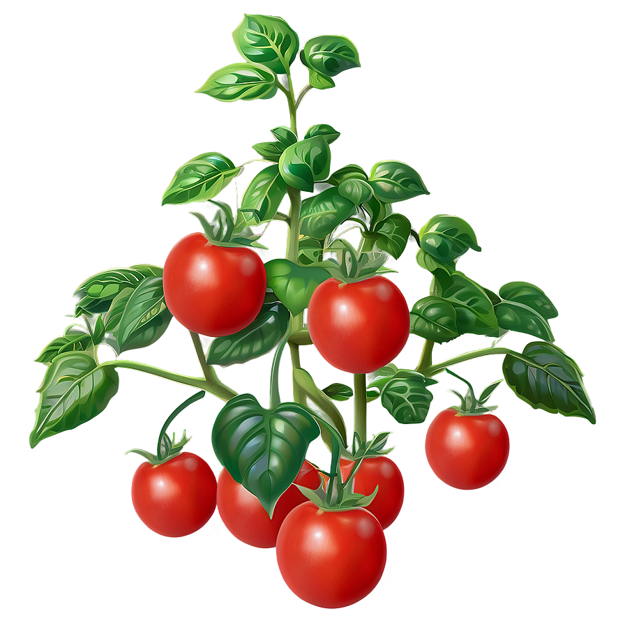 Lush Tomato Plant Png Fcc33 PNG Image