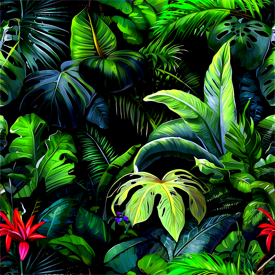 Lush Tropical Jungle Png Tqr21 PNG Image