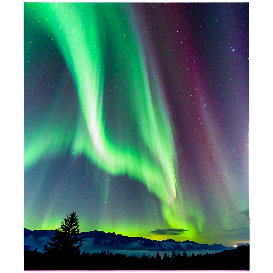 Lustrous Aurora Sky Phenomenon Png 28 PNG Image