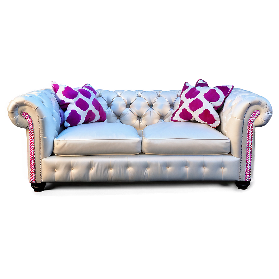 Luxe Tufted Couch Png 60 PNG Image