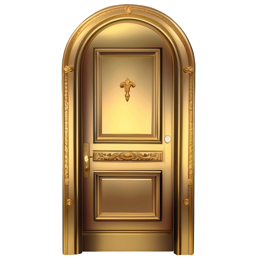 Luxurious Gold Door Png Lcq PNG Image