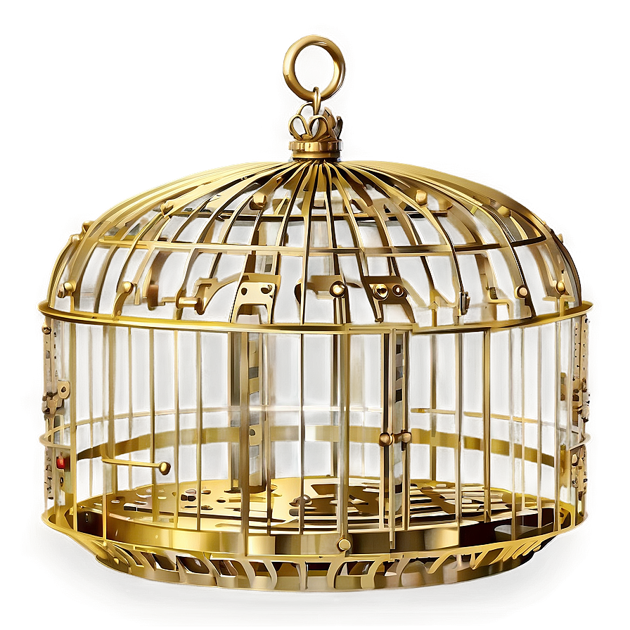 Luxurious Golden Cage Png 05252024 PNG Image