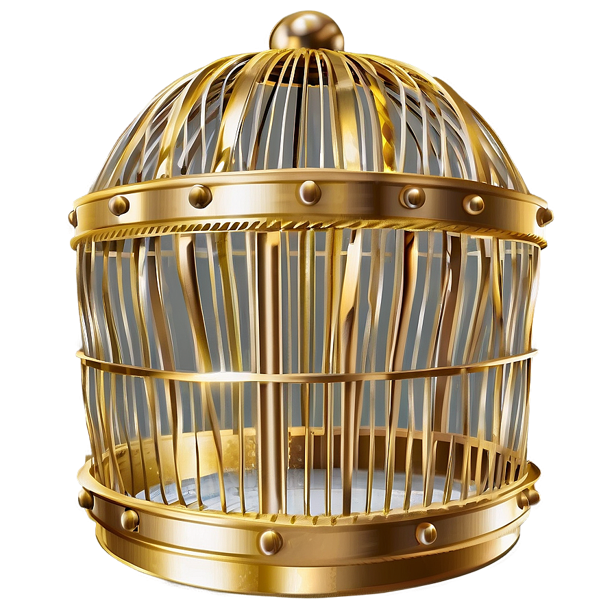 Luxurious Golden Cage Png Spg PNG Image