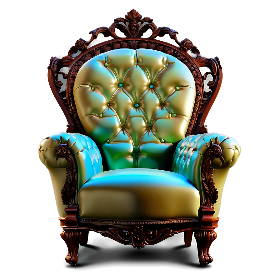 Luxurious King's Lounge Chair Png 06262024 PNG Image