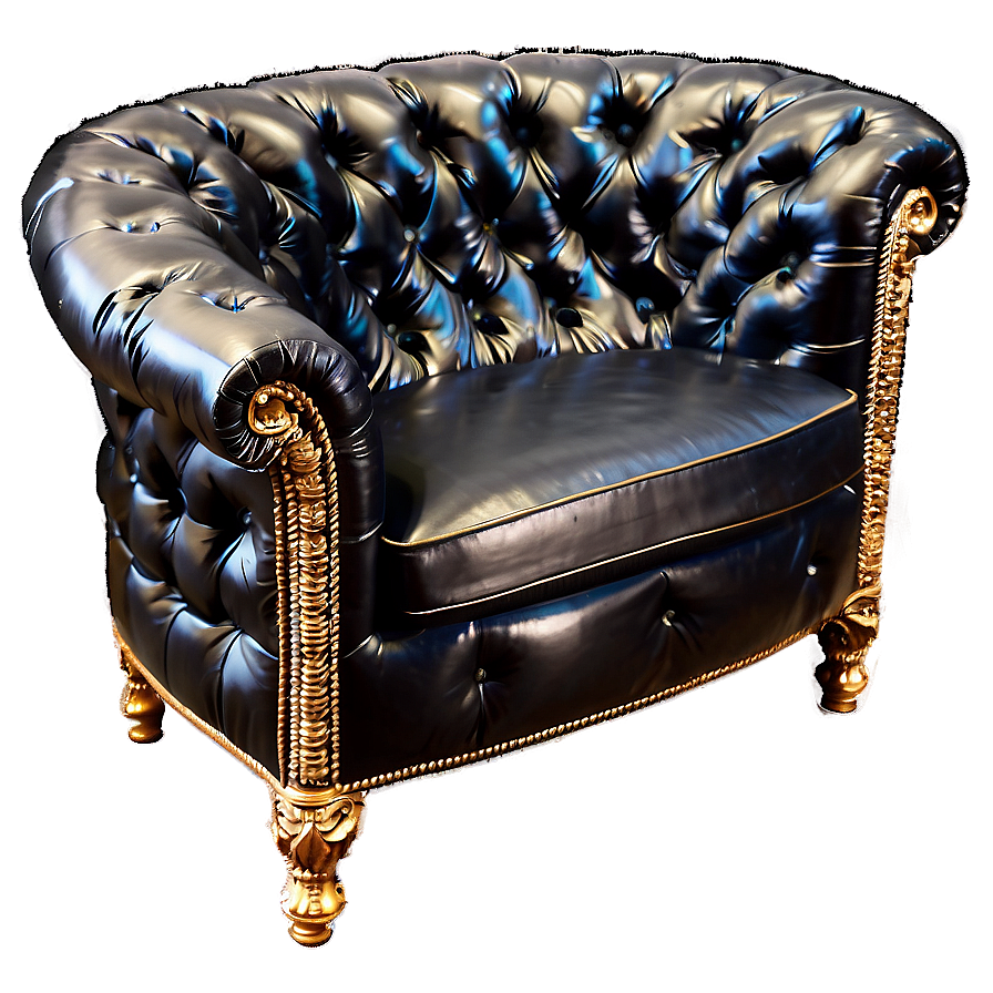 Luxurious Tufted Sofa Png 05252024 PNG Image