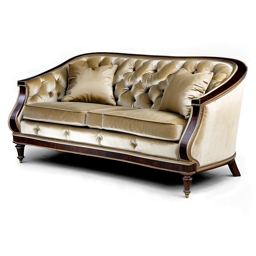 Luxurious Velvet Sofa Png Pet5 PNG Image