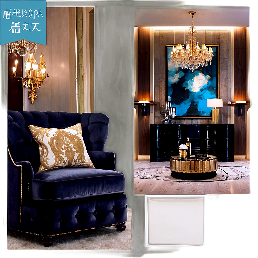 Luxury Apartment Decor Png Ngj PNG Image