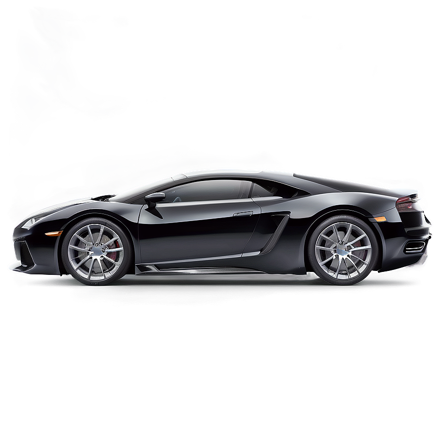 Luxury Coupe Black Car Png Saf PNG Image