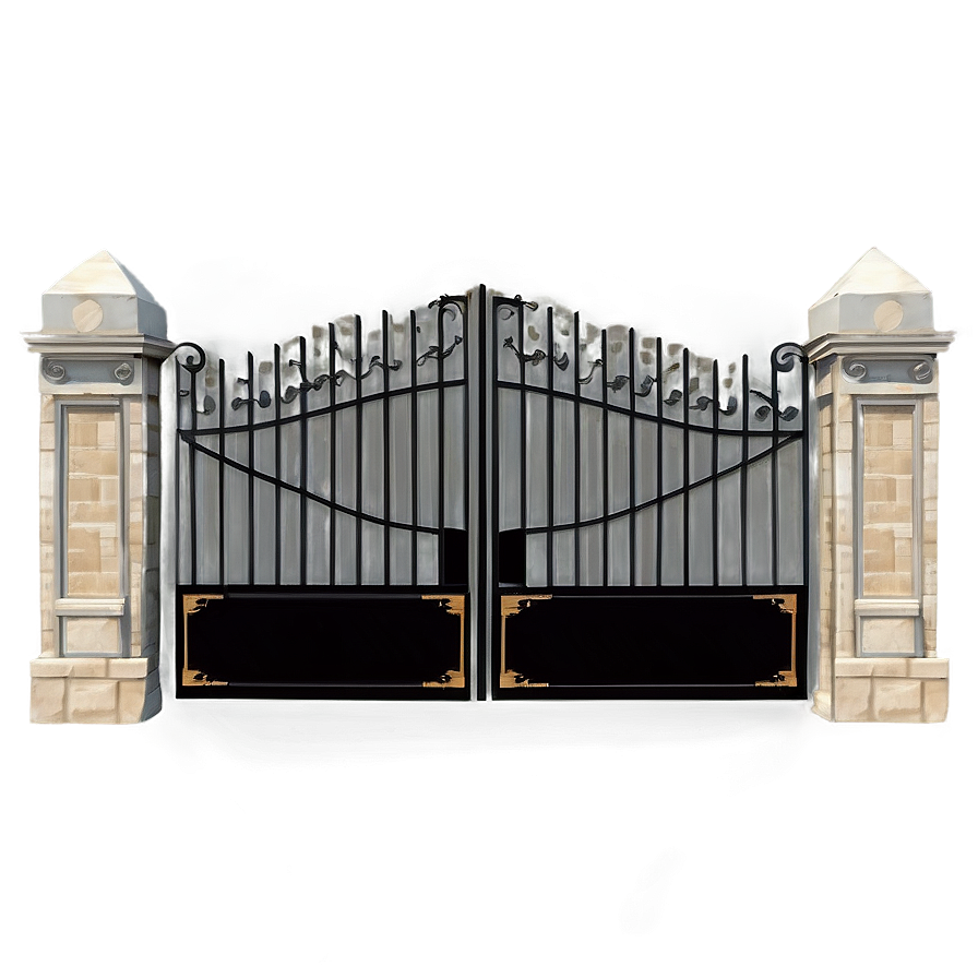 Luxury Estate Gate Png Pax PNG Image