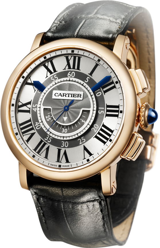 Luxury Gold Cartier Watch PNG Image