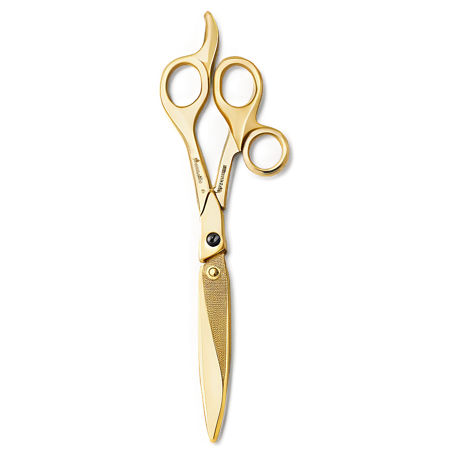 Luxury Gold-plated Hair Shears Png Sdy PNG Image