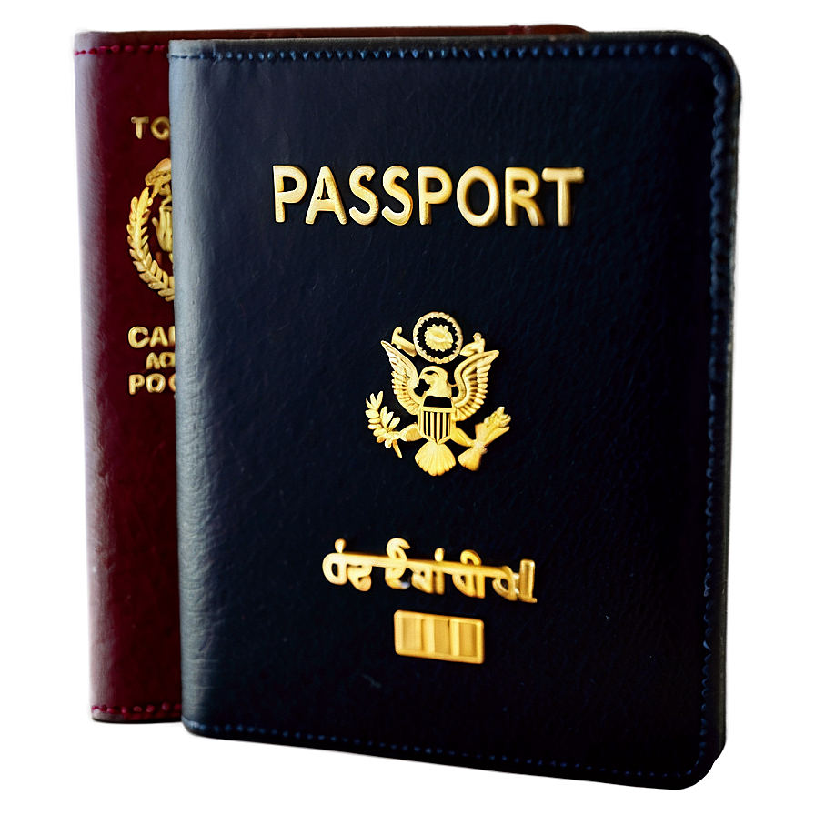 Luxury Leather Passport Png Oue97 PNG Image