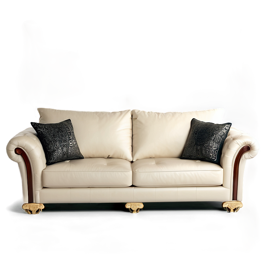 Luxury Leather Sofa Png Agp PNG Image