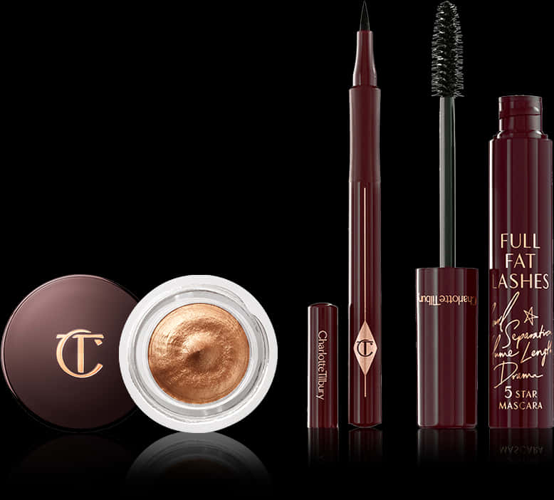 Luxury Makeup Collection Glow PNG Image