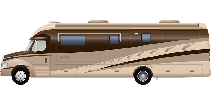 Luxury Motorhome Side View PNG Image