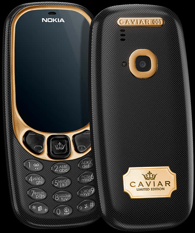 Luxury Nokia Caviar Phone PNG Image