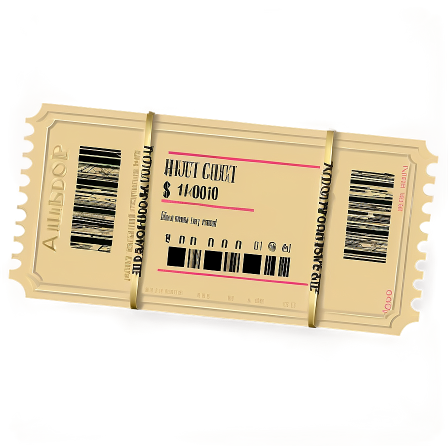 Luxury Raffle Ticket Png 06262024 PNG Image