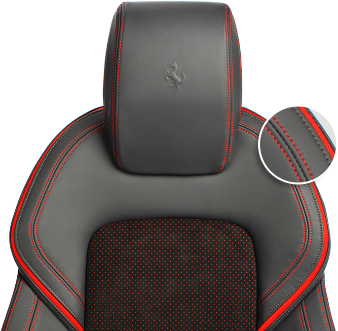 Luxury Sports Car Seat Detail PNG Image