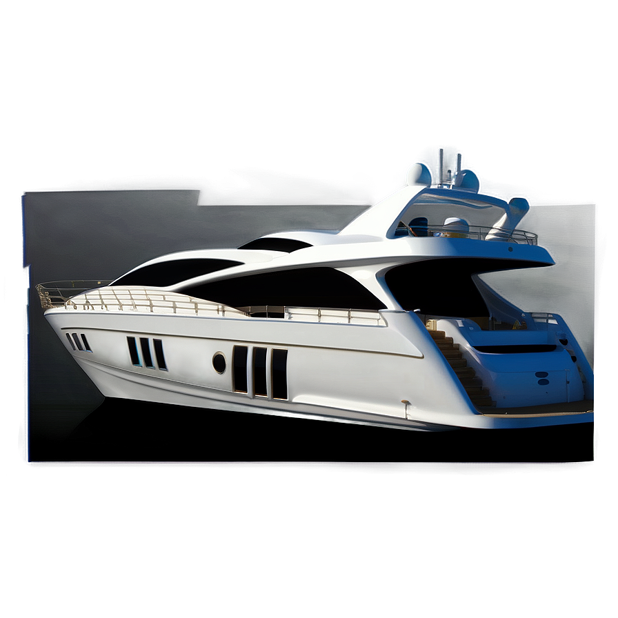 Luxury Yacht At Sea Png 05212024 PNG Image