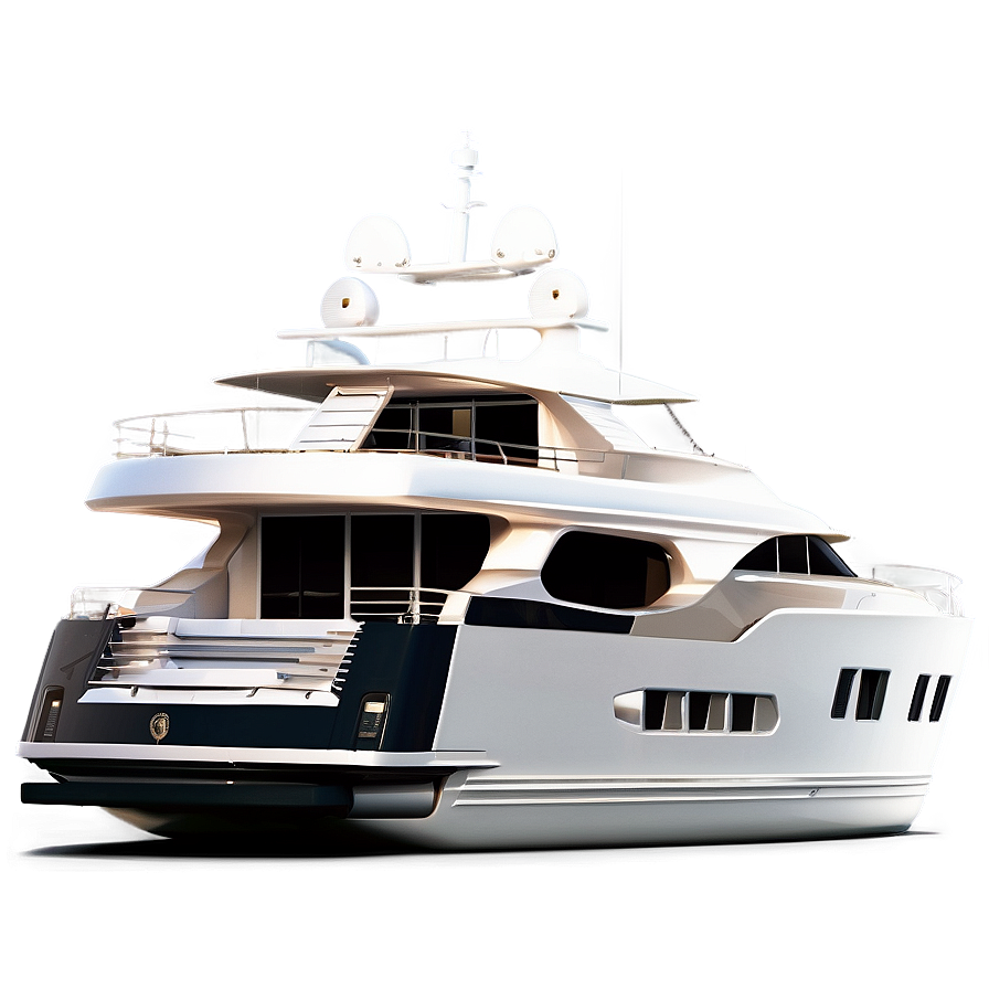 Luxury Yacht In Ocean Png 05242024 PNG Image