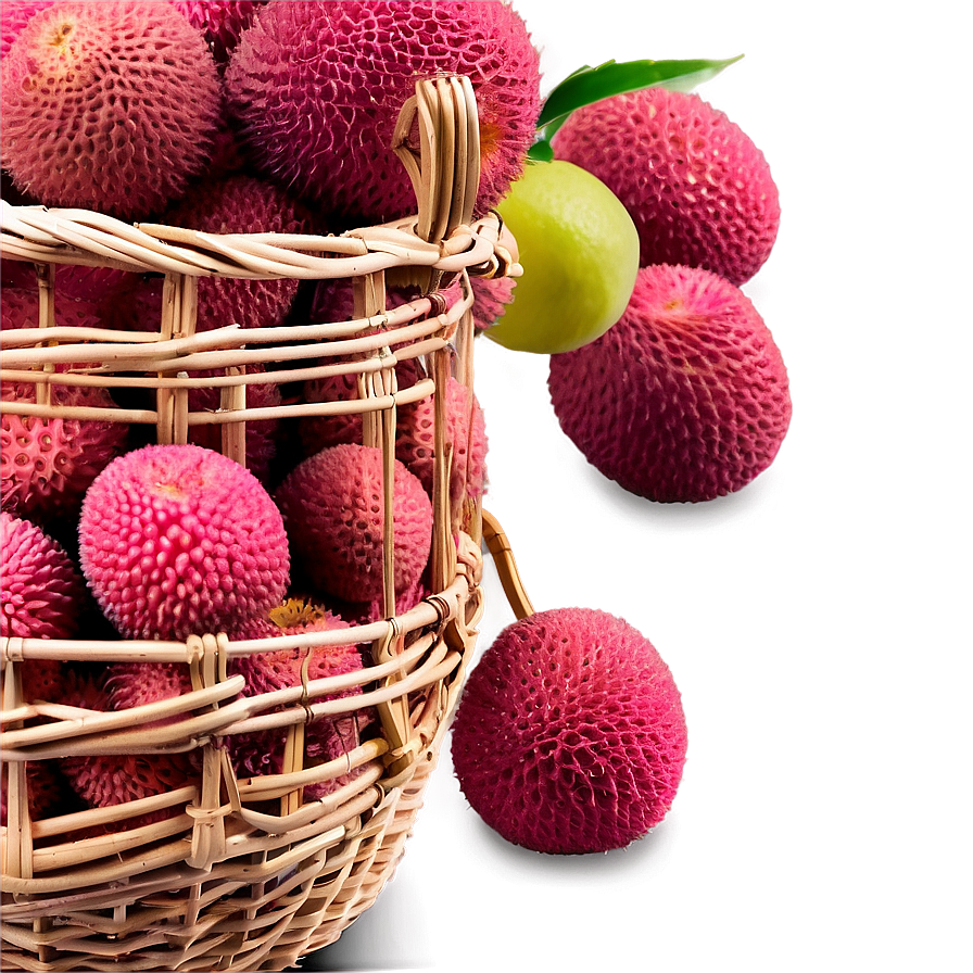 Lychee Harvest Basket Png 74 PNG Image